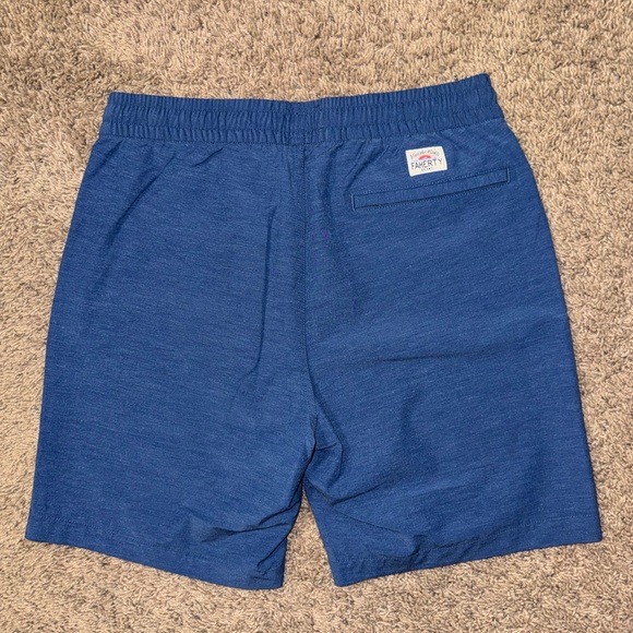 Faherty Australia Drawstring All Day Shorts (8" Inseam) In Navy Men’s - Picture 3 of 8